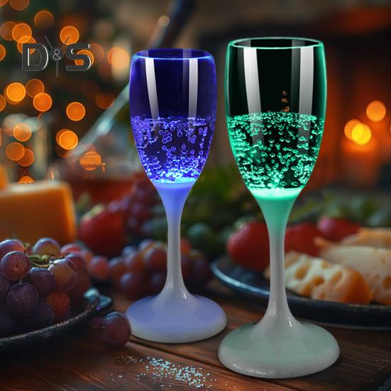 1/6 buc. LED-uri iluminate pentru vin, şampanie, sticlă, favoruri de petrecere, ceşti de shot, cafea, lapte, pahare de whisky, pentru festivaluri de grătar, petrecere multifuncţională