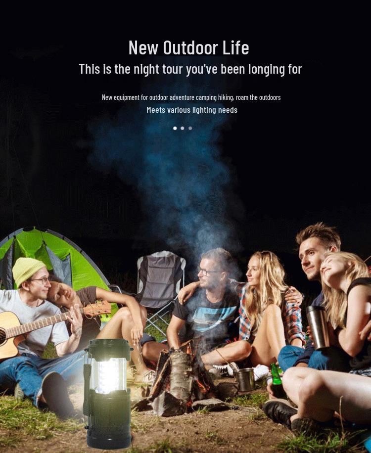 Portable LED Camping Lantern: Handheld, Pull-out Tent Light for Outdoor and Emergency Use