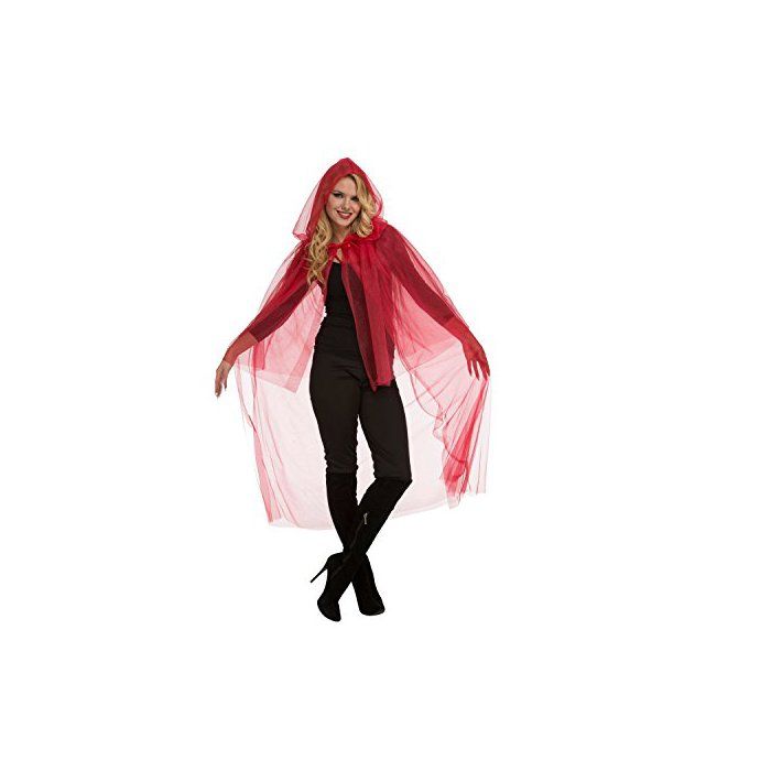 Tüllumhang - My Other Me - Rot - Einheitsgröße - 30x30x30 cm - Handwäsche - Textil - Uni - Thema Karikatur