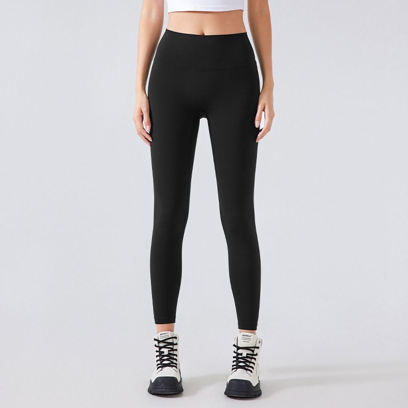Shishi City Quality Clothing Trading Co., Ltd. Embarrassing Line Yoga Pants Women's Fall and Winter Thin Velvet High Waist Stretch Fitness