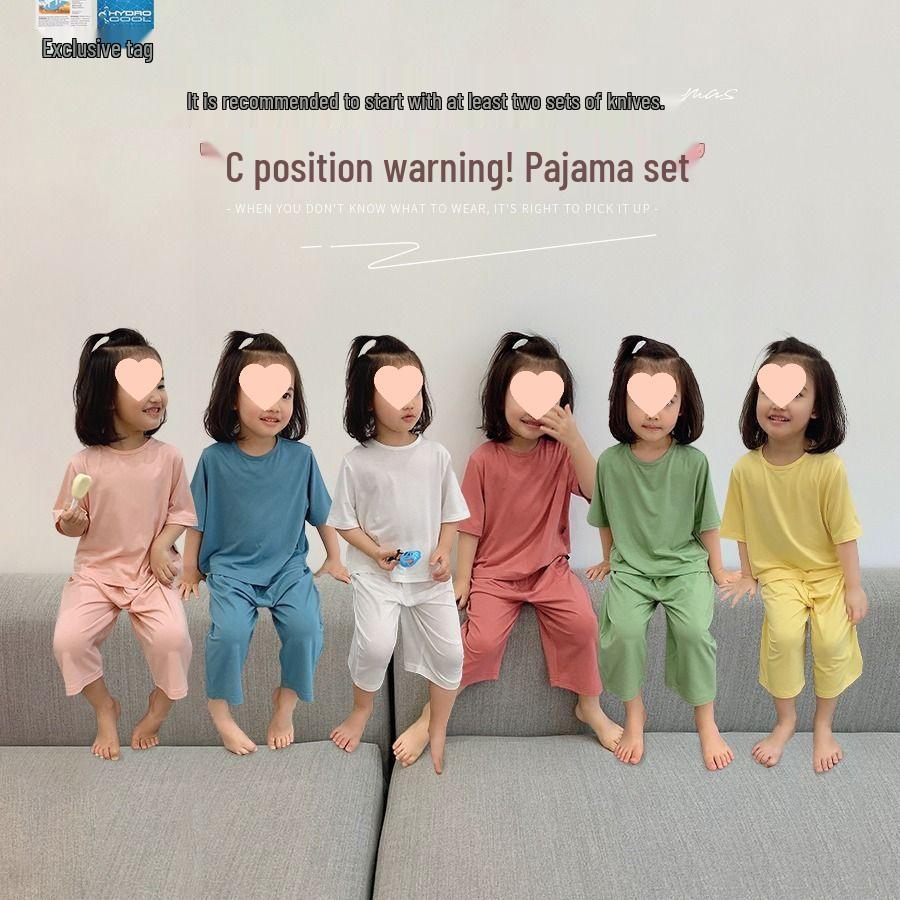 Children's Summer Modal Pajama Set - Soft, Lightweight, and Loose Fit for Boys and Girls
