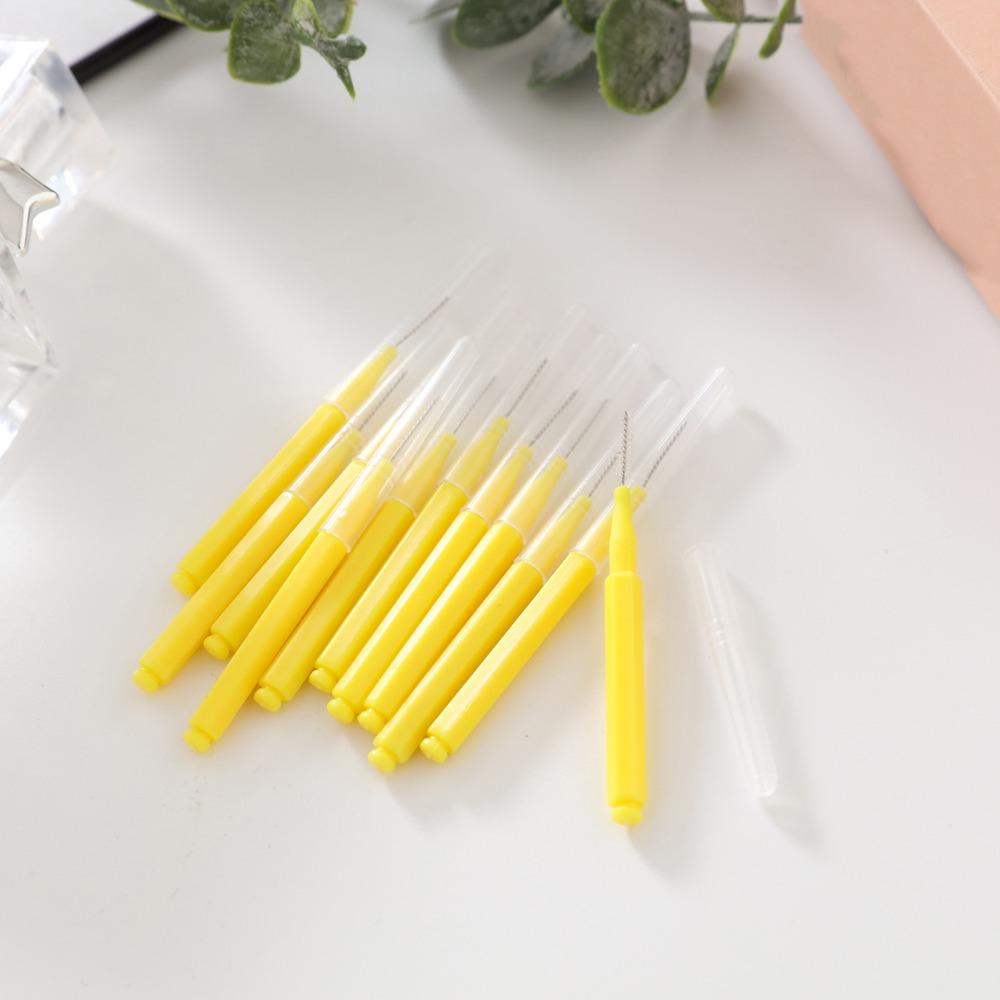 30Pcs Soft Micro Braces Brush Bendable Teeth Cleaning Tools Orthodontic Braces Cleaner Brush  Travel
