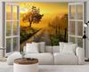 Wallpaper Window - Sunset over the street