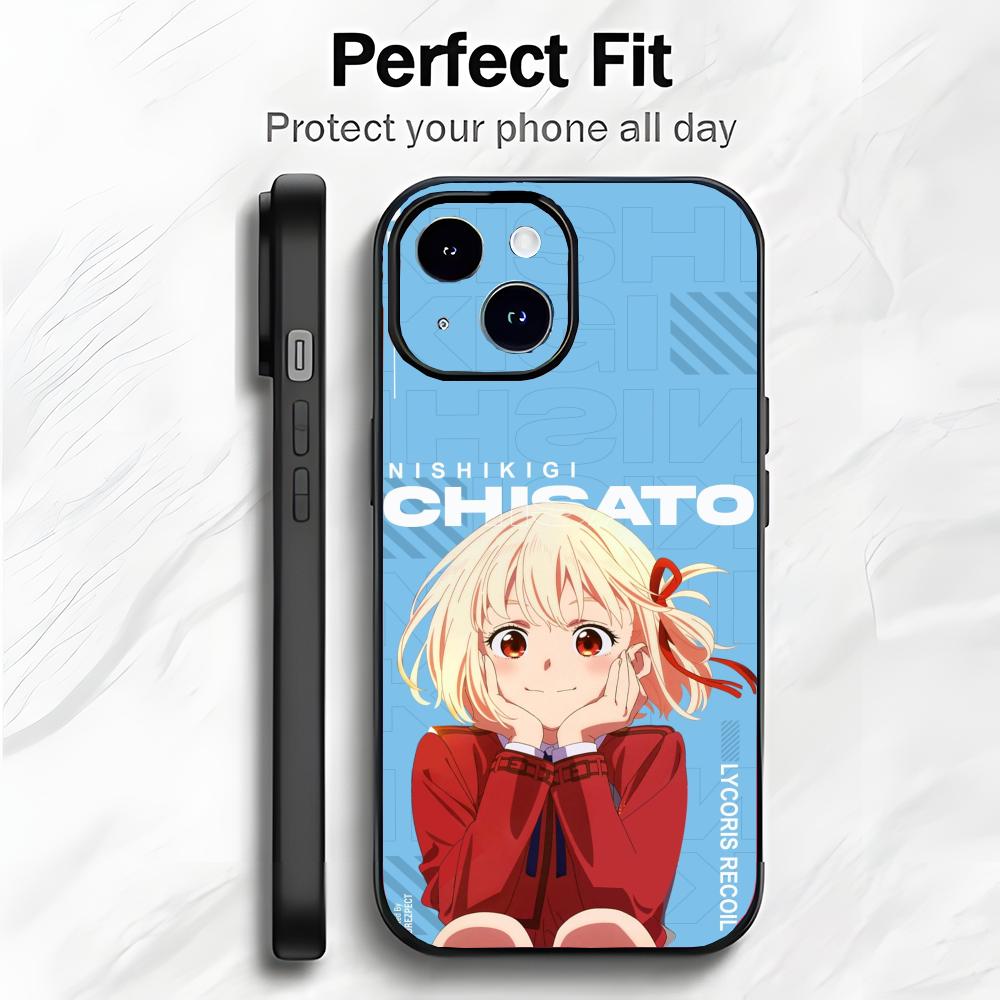 Cute Anime L-Lycoris-Recoil Phone Case Phone Case Soft Packaging Lightweight For iPhone17 16 15 14 13ProMax