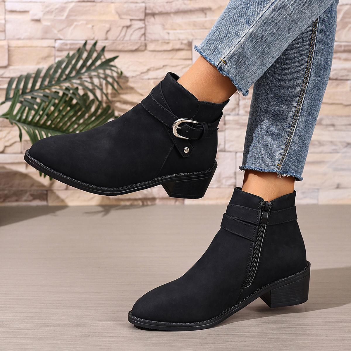 

New Fashion Women Platform Boots Women s Ankle Autumn Fashion Elegant Faux Suede Elegant Concise High Heel Ankle 35-43 35