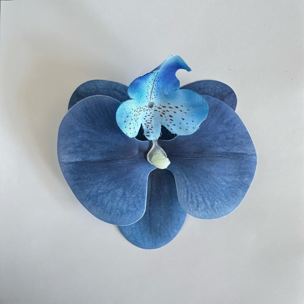 10PCS Phalaenopsis Simulated Flower Head Fake Flower Handmade DIY Decorative Hairpin Corsage Accessories Souvenir Decoration