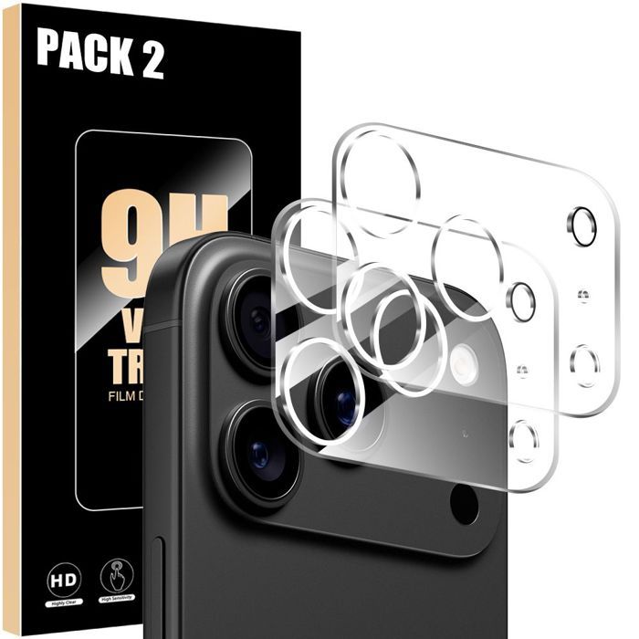 Camera Protection - BOOLING - for iPhone 17 Pro Max - Tempered Glass - 9H Shockproof - Transparent
