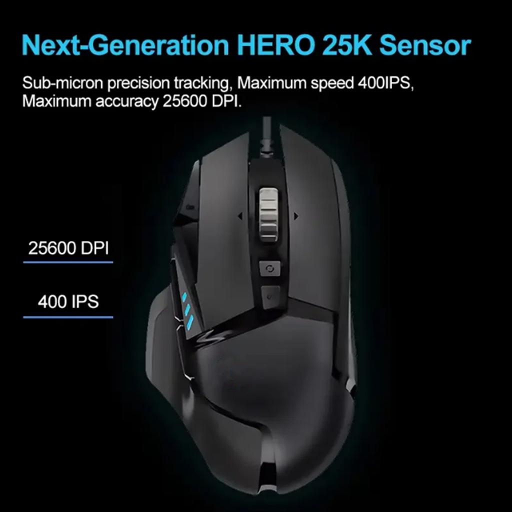 G502hero Master Wired Gaming Mouse 502 Esports Machinery Eat Chicken Macro CS Programação Periférica