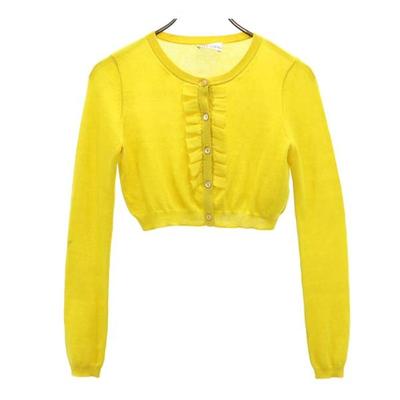 Kaschmir-Mischung Langarm Strickjacke S Kurze Länge Damen Gebraucht