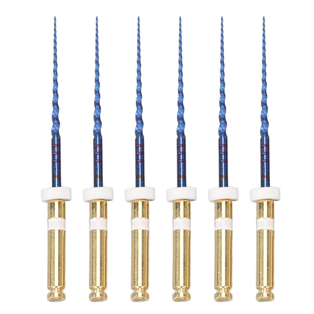 6pcs S2 Endodontic Files Large Tapered Professional Portable Metal Endo Files for Home 1in