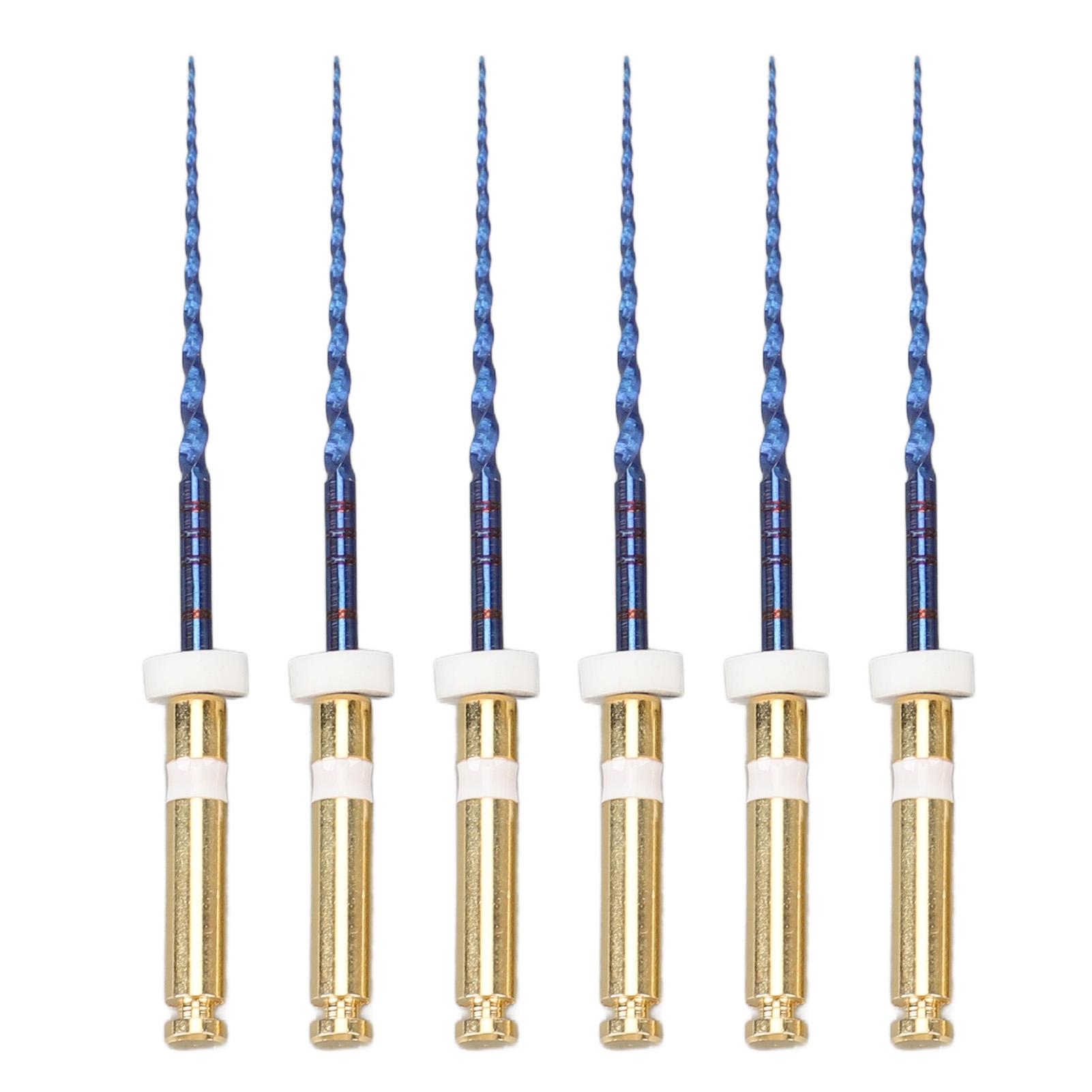 

6 шт. S2 Эндодонтические файлы Большая конусность Профессиональные Портативные Металлические Эндофайлы для дома 1 дюйм 25mm