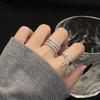 Niche Design Cold Wind Zircon Light Luxury Open Ring High Sense French Full Diamond Ring