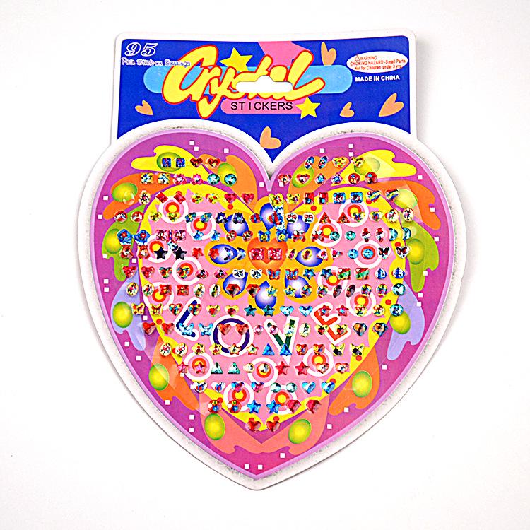 Excellence Award Cartoon Praise Stickers - Crystal Laser for Kids