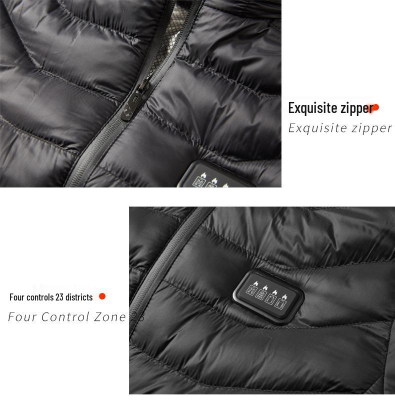 Herren Winter Smart USB Beheizte Baumwolljacke - Verstellbar, Konstante Wärme