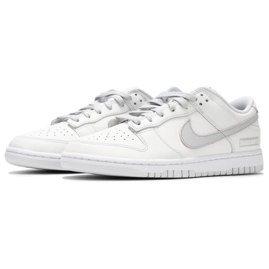 Nike Dunk Low Slip Resistant Abrasion Resistant Low top Skateboard Shoes Unisex White HF0730-160(Teamfour-)