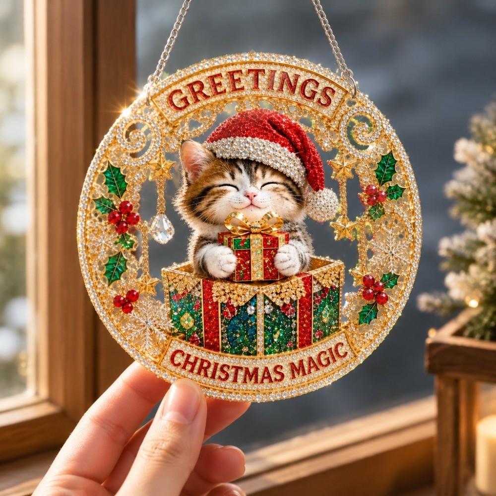 High Transparency Christmas Puzzle Ornament 100Pcs Christmas Ornament  Christmas DIY Craft Project