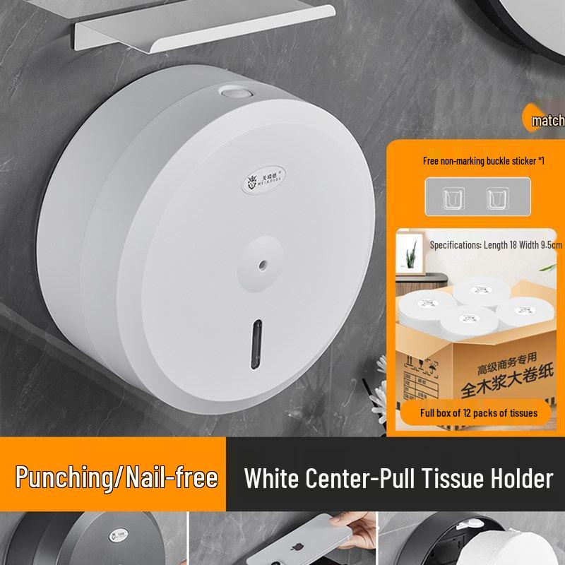 Large Waterproof Wall-Mounted Paper-Saving Tissue Box for Hotels