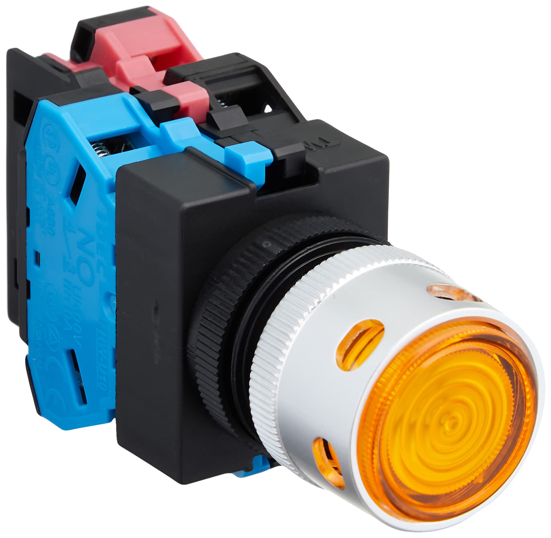 

IDEC TW Series Illuminated Push Button Switch with Full Momentary ALFW22211DY 22 Guard, Type,