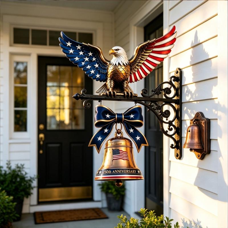 250Th Anniversary Commemorative Doorbell 250Th Anniversary Bells Gift Unisex,Decorative Hanging Bells Home Decors