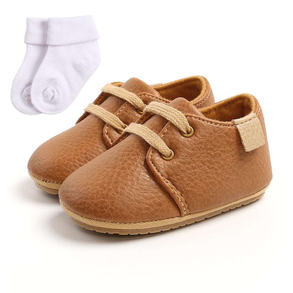 Spring & Autumn Soft Sole Baby Shoes for Boys & Girls - TPR Walker, Little Wave Design, Multiple Colors