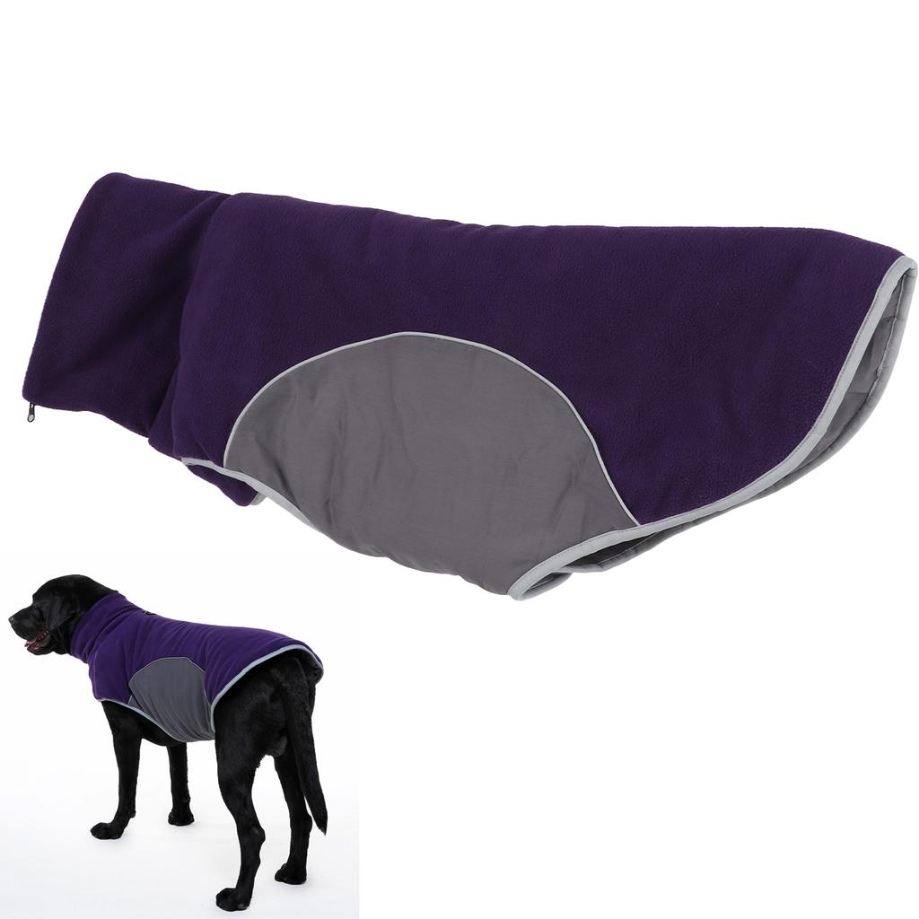 Dog Winter Coat Traction Hole Design Pet Dog Winter Reflective Jacket Clothing for Medium Large Dogs