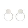 Stainless Steel Hip-Hop Punk Smiley Face & Cupid Angel Earrings