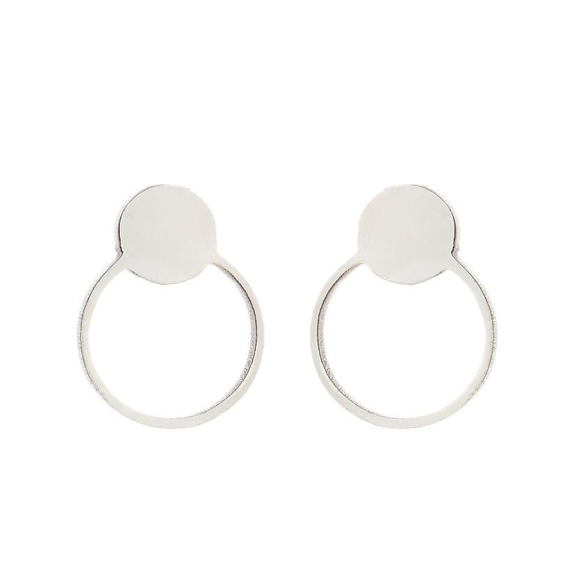 Stainless Steel Hip-Hop Punk Smiley Face & Cupid Angel Earrings