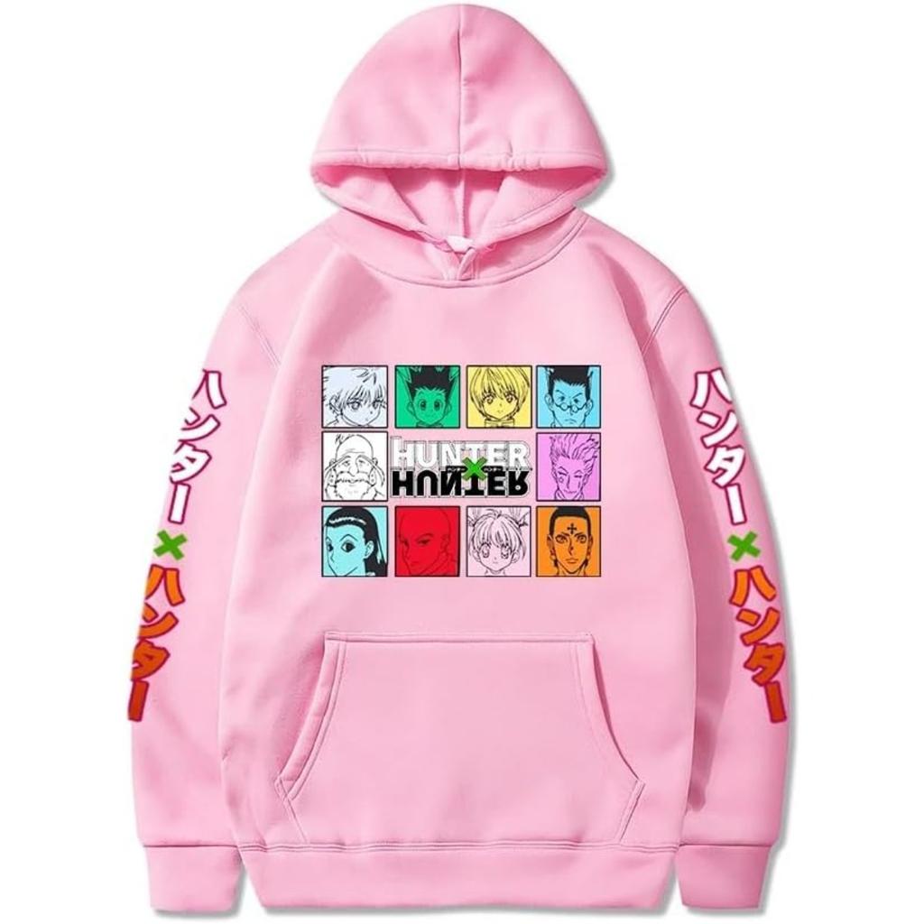 Anime Hunter X Hunter Killua Leorio Kurapika Gon Hisoka Graphic Hoodies Vintage Oversized Hooded Cotton Hoodie Men Women Clothes High Quality Tops