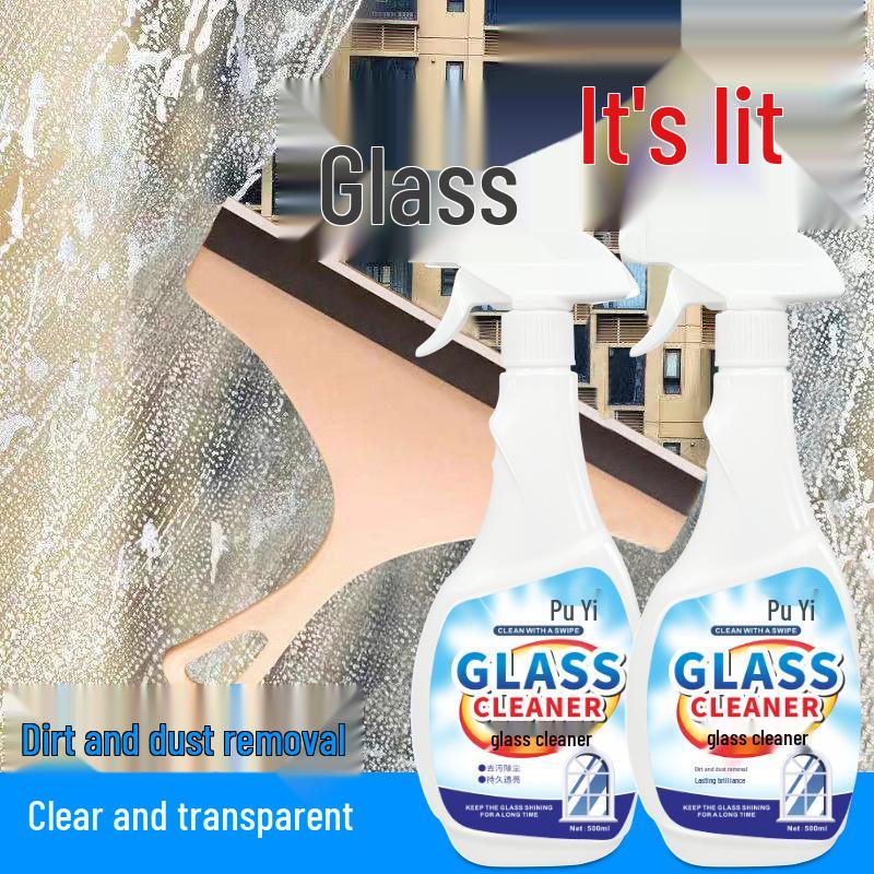 

Home Window & Bathroom Glass Cleaner - Strong Stain & Scale Removal Tool 1 bottle