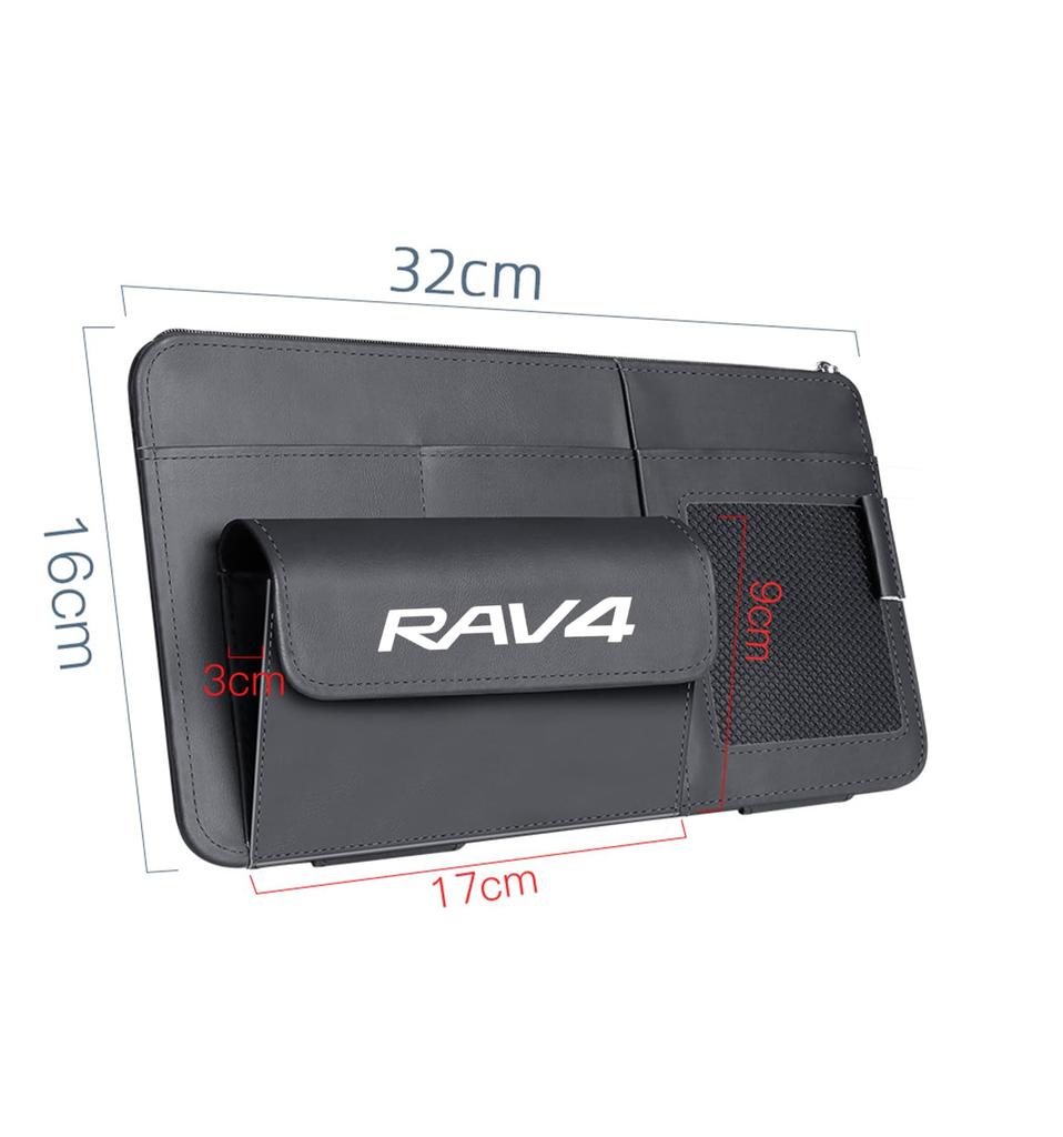 Car Sun Visor Car Glasses Car Storage Multifunctional Easy Black XIBUSANARAV4 Pocket, Holder, Bag, Pocket, Installation,