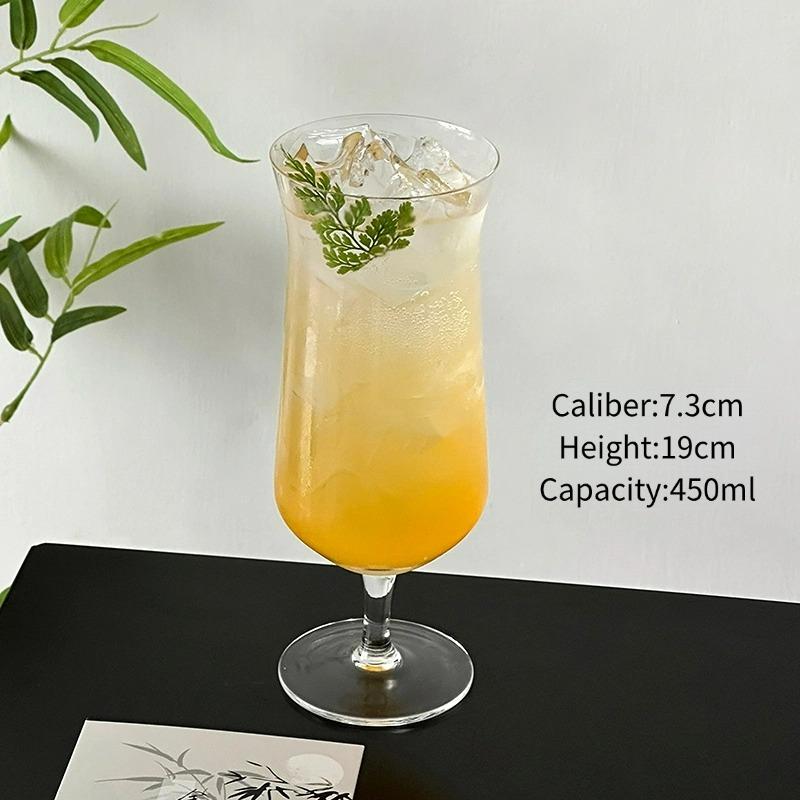

Wide Mouth Cocktail Glasses Cup Japanese Style Glass Cup Red Wine Goblet Fruit Wine Cups Martini Glasses Bar Kitchen Tools 450ml