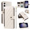 For Samsung Galaxy S24+/Galaxy S25+ Wallet Case with Straps,Rhombus Leather Stand Phone Cover