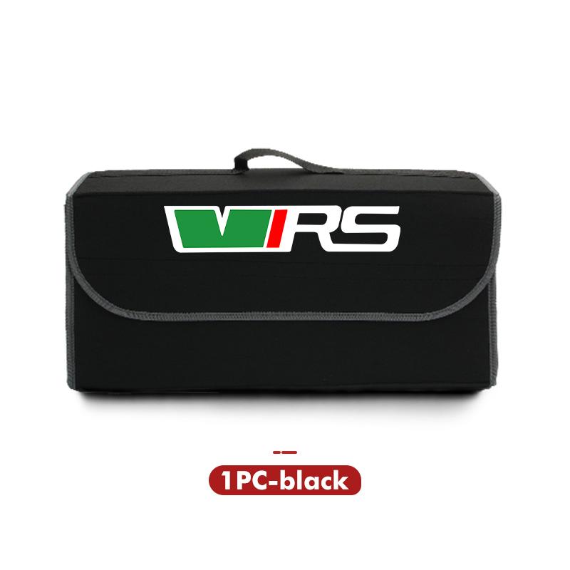 For Skoda Car Logo Trunk Storage Box Large Capacity Tool Organiser Bag Accessories S Kodiaq Octavia 2 3 Yeti Karoq Rapid Fabia