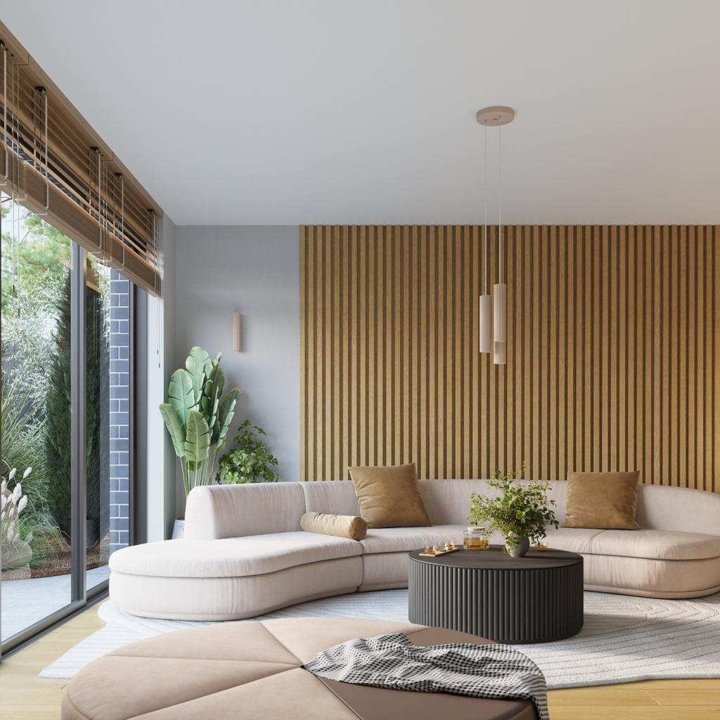 Carbon taupe wall lamp