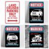 Land Cruiser Parking Only All Others Will Be Towed Ridiculous Metal Tin Sign Posters Wall Decor