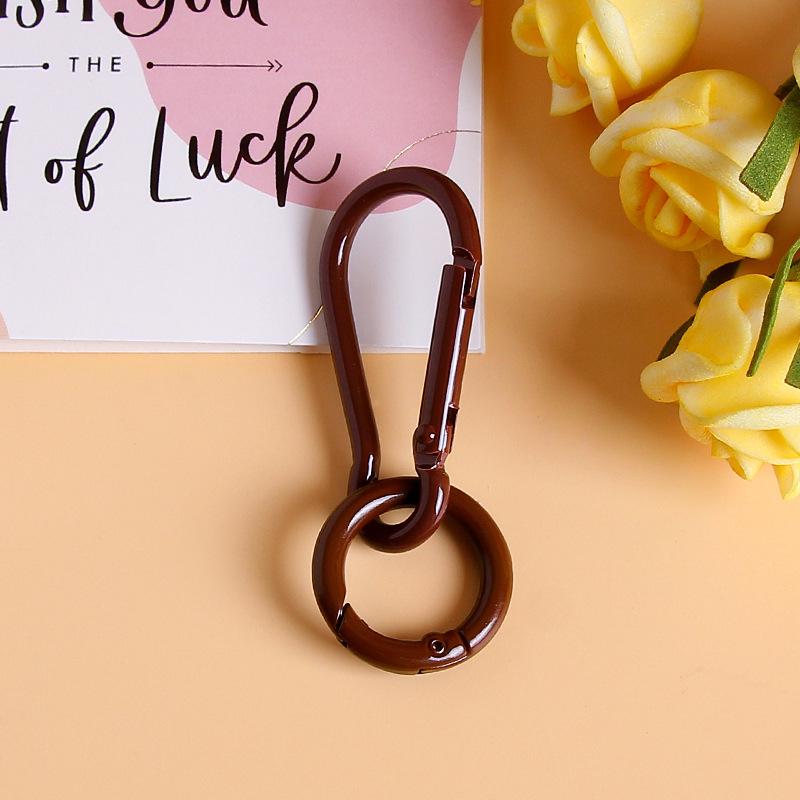Colorful Gourd Buckle Spring Ring Keychain Ornaments for DIY Jewelry & Bag Charms