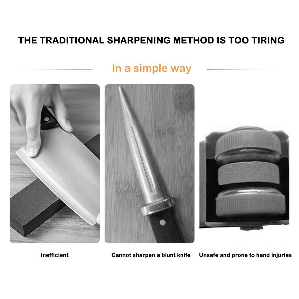 USB Interface Automatic Electric Knife Sharpener Quick Sharpening Knife Polishing Tool Home