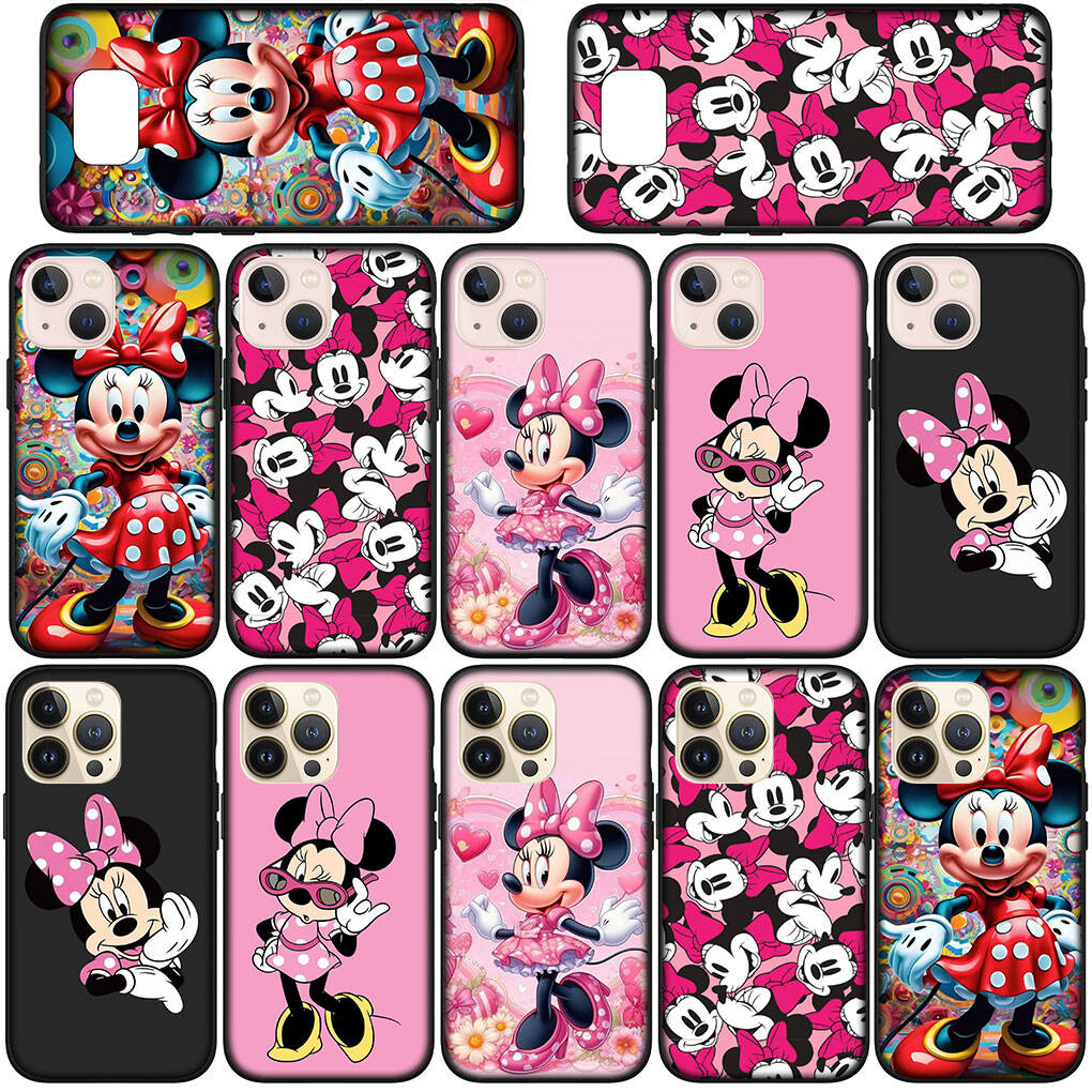 Phone Case for iPhone 17 16 15 Plus XR Huawei P30 P20 Lite Redmi Note 14 12 11 13 Pro Max OPPO A60 A80 A40 A18 A38 A54 A16 Minnie Comics Mouse Cover