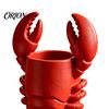 Novelty Desk Decor Lobster Pen Holder, 3D Printed Desktop Organizer, Crayfish Pencil Stand Fun Office Supplies for Student Supplies, Halloween