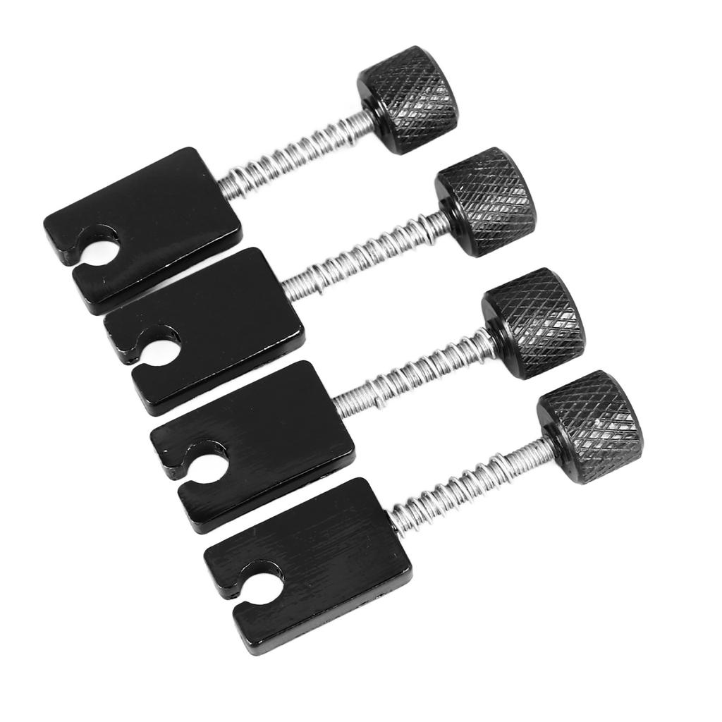 4Pcs Electric Bass Saddle Headless Metal Tuning String Bridge Saddle for Replacement
