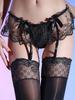 Low Waist Sexy Lace Women's Panties With Garters Sheer Exotic Lingerie And Allure Oil Shiny Glossy Stocking One-peices Pantyhose