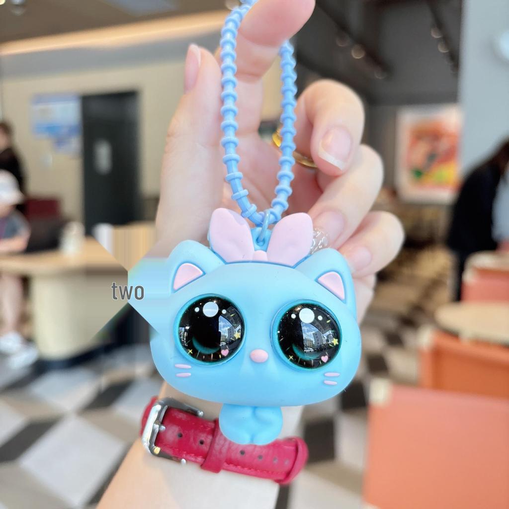 Cute Decompression Cat Keychain Toy - Funny Squeeze Doll Bag Pendant