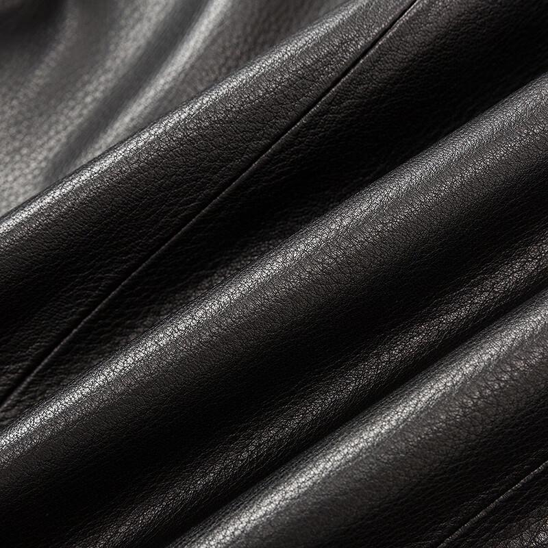 FAPAI Men's Classic Goatskin Leather Jacket