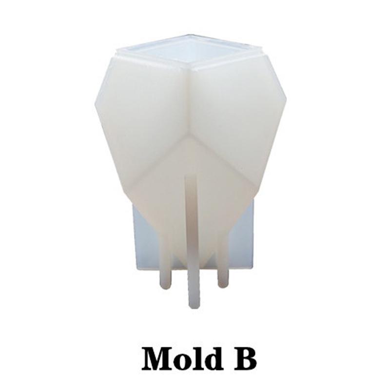 3 Geometric Gems Silicone Moulds Epoxy Moulds Gems Desktop Ornaments Silicone Moulds Night Lights Silicone Moulds Casting Moulds Home Decor
