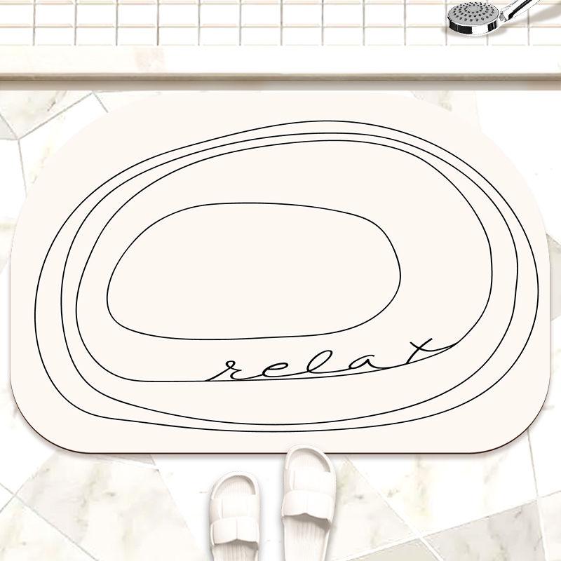 Soft Diatom Mud Bathroom Absorbent Foot Pad Toilet Special Door Non-slip Carpet Toilet Quick Drying Non-slip Mat