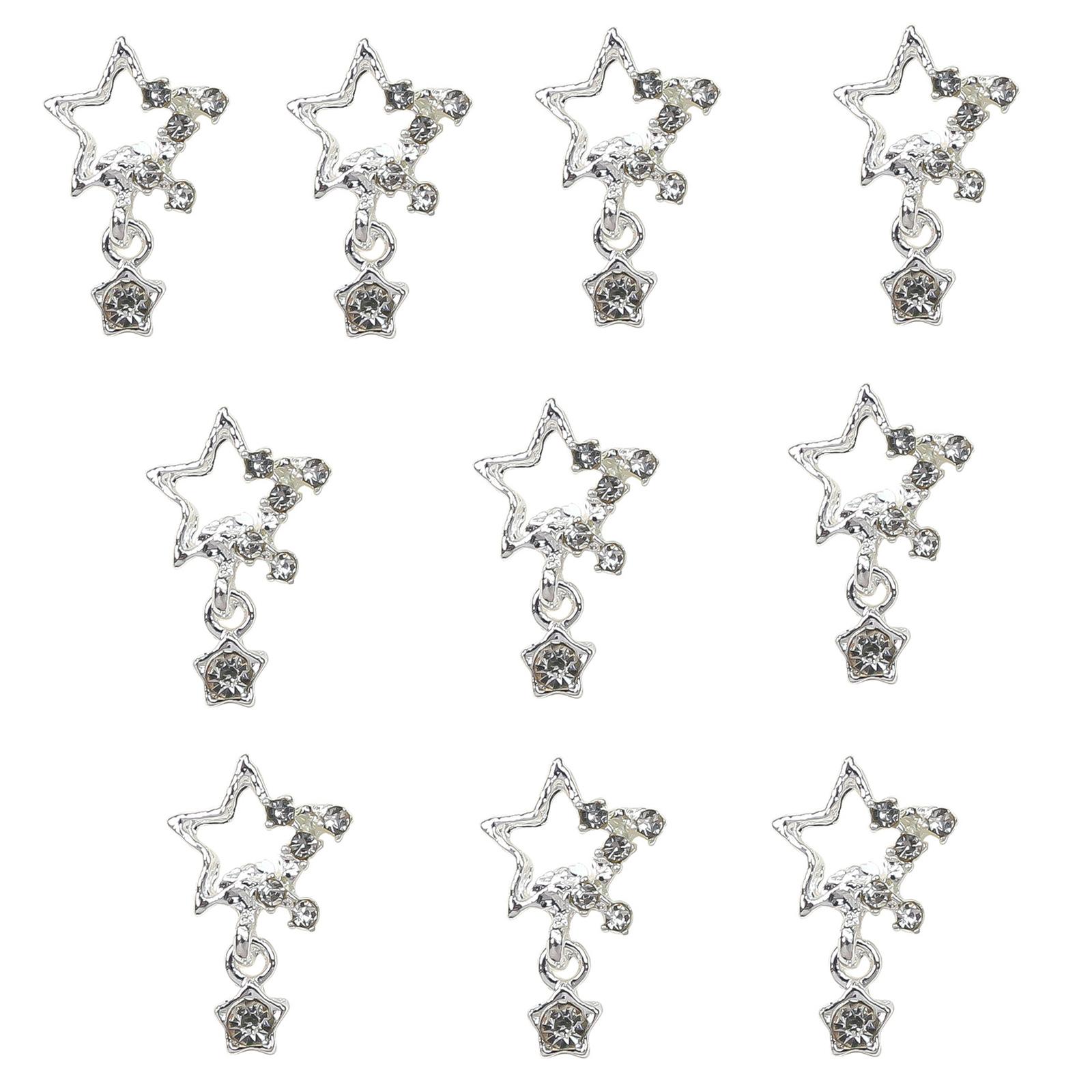 

10 шт. сверкающих стразов для дизайна ногтей, стразы, наклейки для ногтей, подвески для дизайна ногтей, украшения для дизайна ногтей невесты A