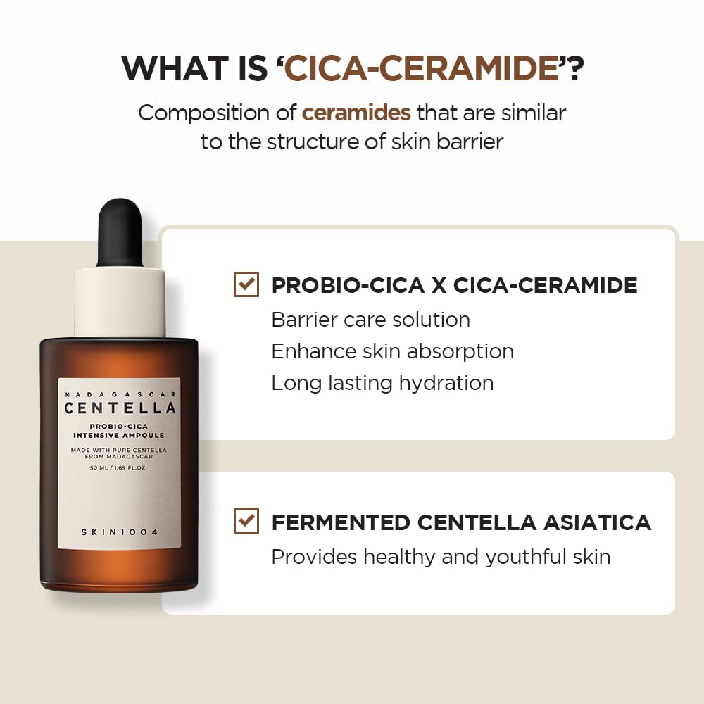 SKIN1004 MADAGASCAR CENTELLA INTENSIVE AMPOULE Probiotic Intensive Ampoule PROBIO-CICA (95ml)