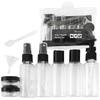 Ecarla 9-in-1 Travel Container and Accessory Set Black