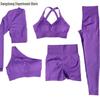 RYGZ Seamless Peach Fitness Sportswear Set: Quick-Drying, Breathable Yoga Bra & Outerwear