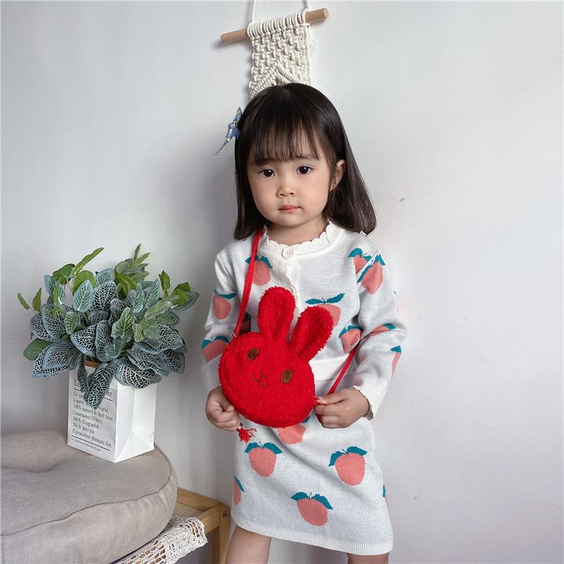 Adorable Mini Plush Rabbit Shoulder Bag For Kids With Cute Cartoon Design And Soft Fabric